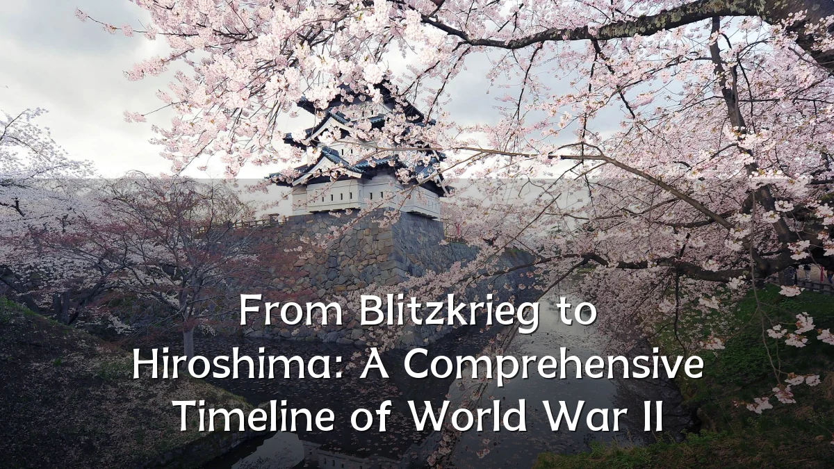 From Blitzkrieg to Hiroshima: A Comprehensive Timeline of World War II